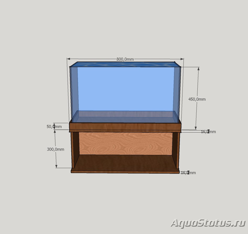 Тумба под аквариум 200 л своими руками