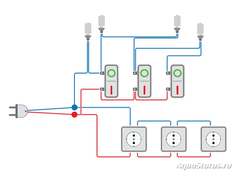 Схема подключения ламп в аквариуме