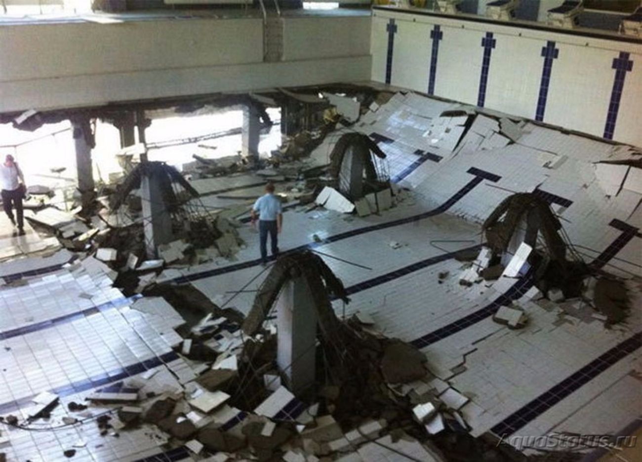 Стадион Кубань бассейн рухнул