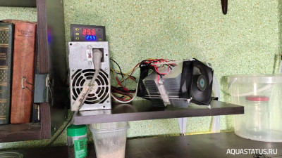 Охладитель для аквариума на элементах Пельтье