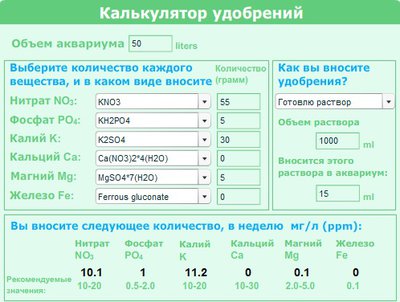 Самодельные удобрения для аквариума (самомес, PMDD)
